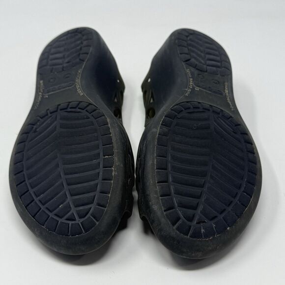 Crocs Adrina III Wedge Sandals Womens 9 Black Open Toe Summer Comfort Casual - Picture 13 of 15